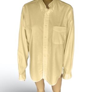 Lands' End: 15/34  Men's Long Sleeve Solid Oxford Dress Shirt